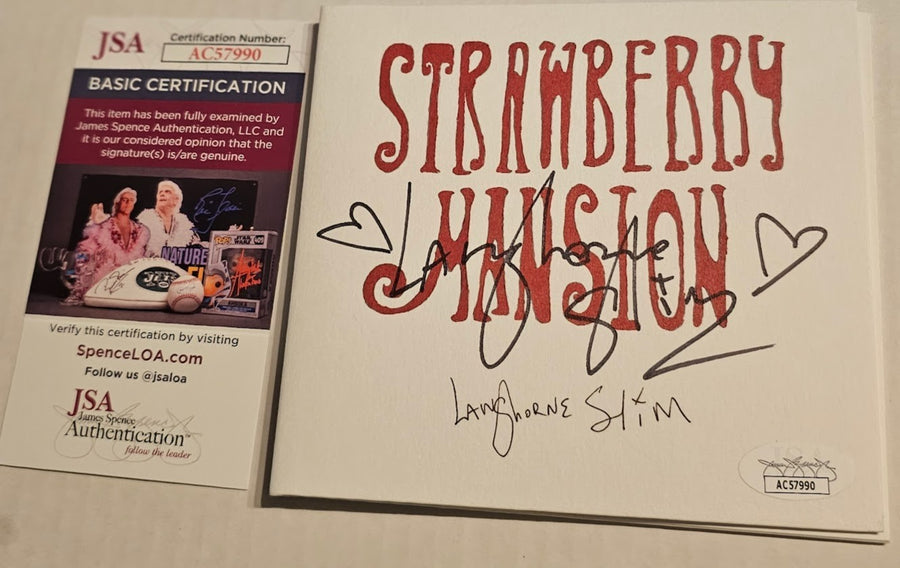 Langehorne Slim   Signed Autographed Strawberry Mansion CD JSA Certified COA
