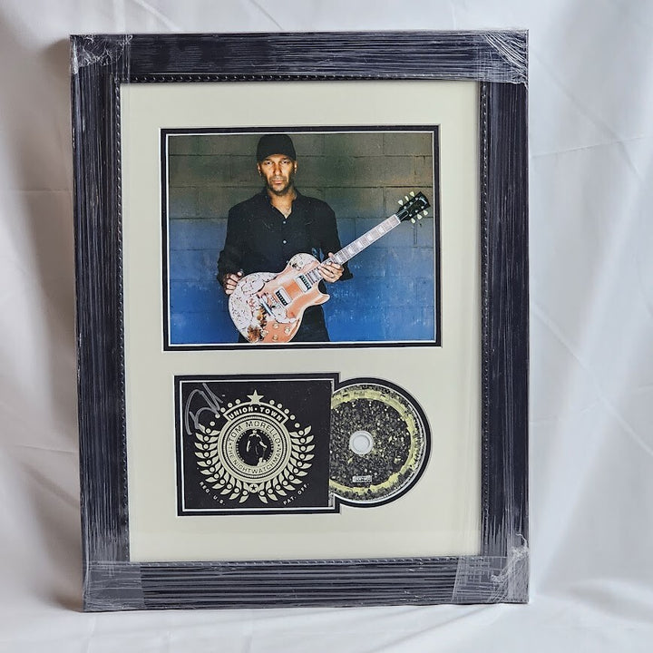 Tom Morello Signed Autographed  Framed CD Union Town 21x16.5 JSA  Night Watchman