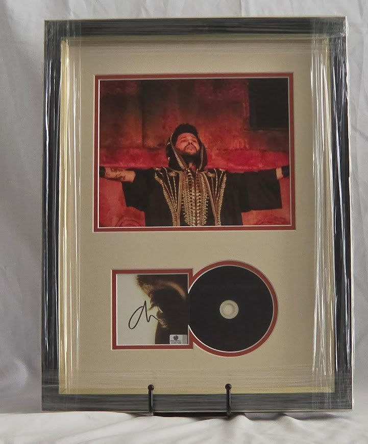 The Weekend Signed Autographed Hurry Up Tomorrow CD Framed Global Authentics COA