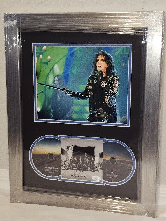 Alice Cooper SIGNED FRAMED Live at Hellfest 2022 CD Autographed JSA COA