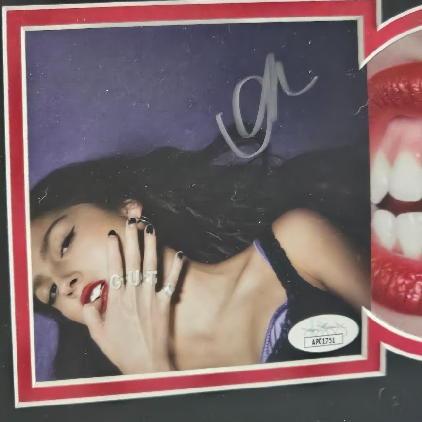Olivia Rodrigo Signed Autographed  Guts CD JSA Certified COA Framed Great Gift