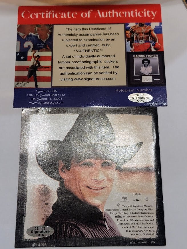 Clint Black Signed Autographed The Greatest Hits CD Certified Framed