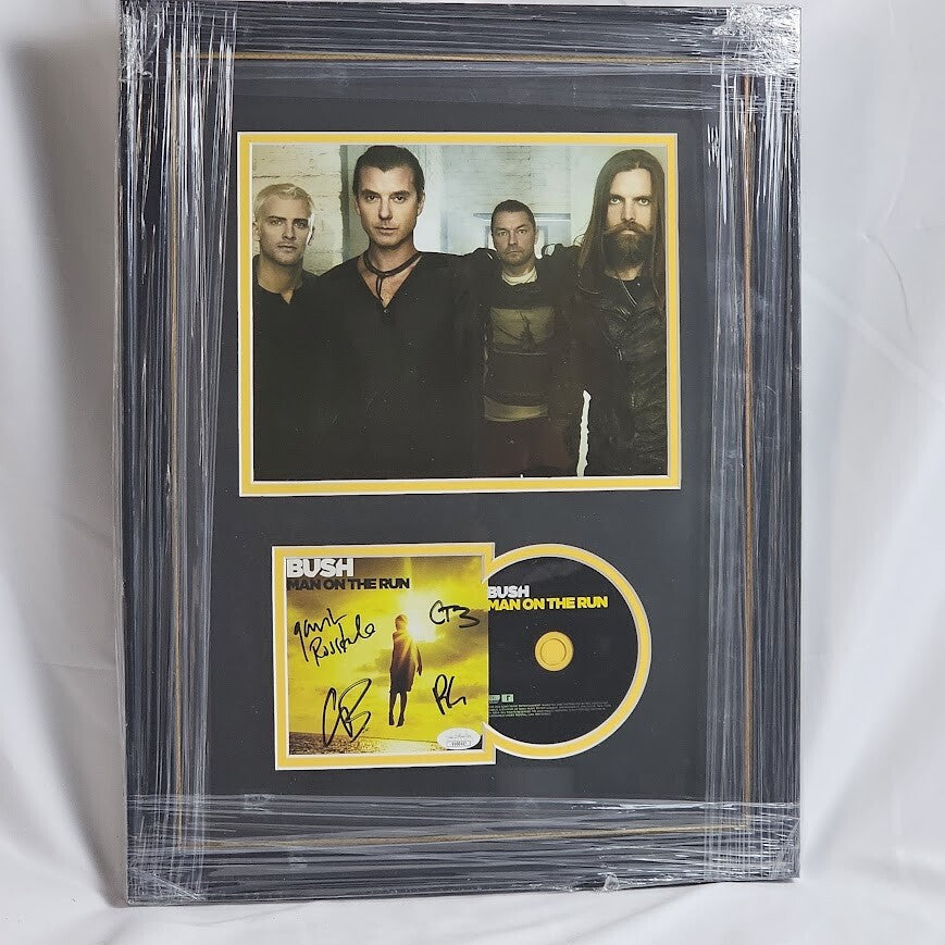 Bush Band Signed Autographed CD Man on the Run JSA Certified RARE Rossdale