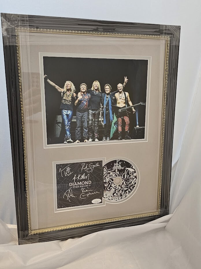 Def Leppard Band Signed autographed Diamond CD JSA Letter of Authenticity LOA