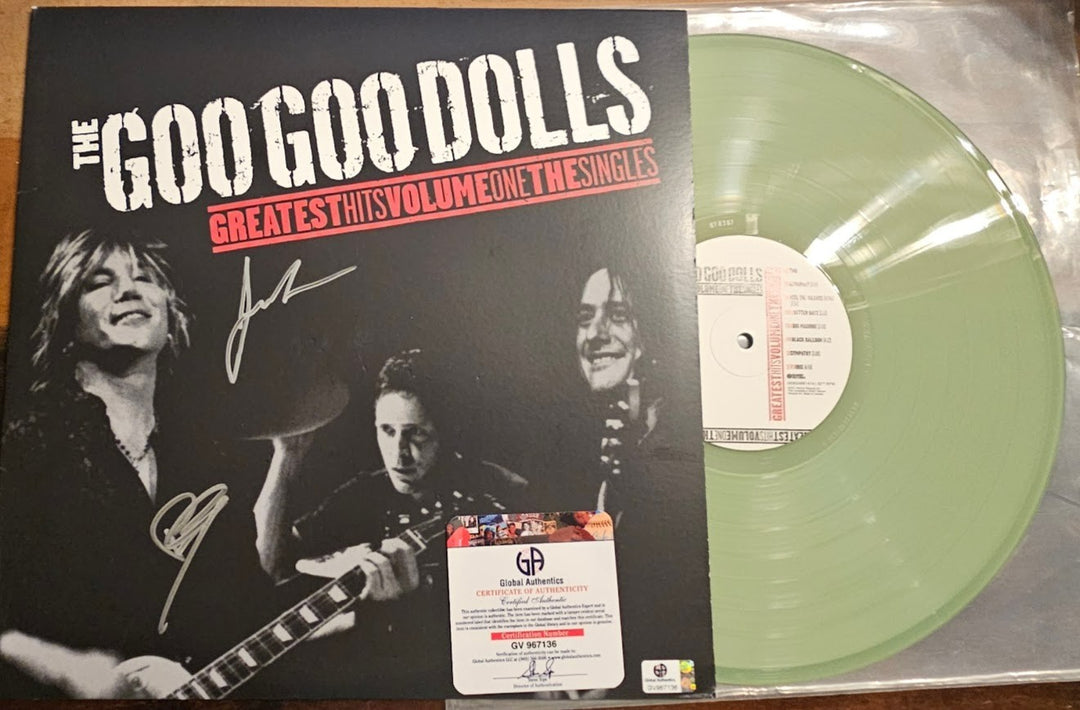 The Goo Goo Dolls SIGNED Greatest Hits LP VINYL ALBUM NEW AUTOGRAPHED GAI COA
