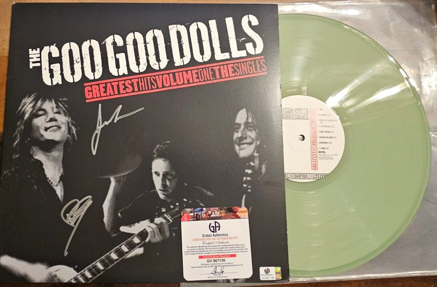 The Goo Goo Dolls SIGNED Greatest Hits LP VINYL ALBUM NEW AUTOGRAPHED GAI COA