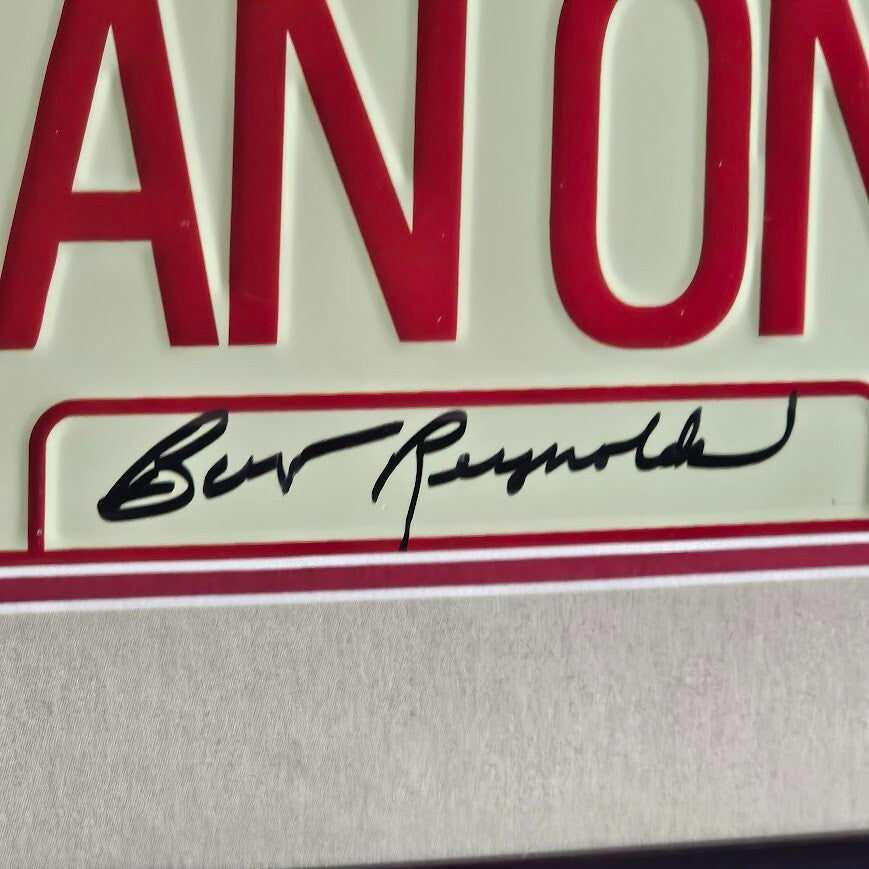 Burt Reynolds Signed Autographed Smokey and the Bandit license plate Beckett COI