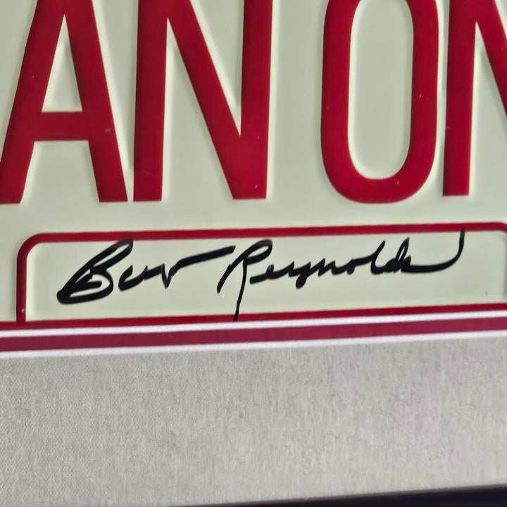Burt Reynolds Signed Autographed Smokey and the Bandit license plate Beckett COI