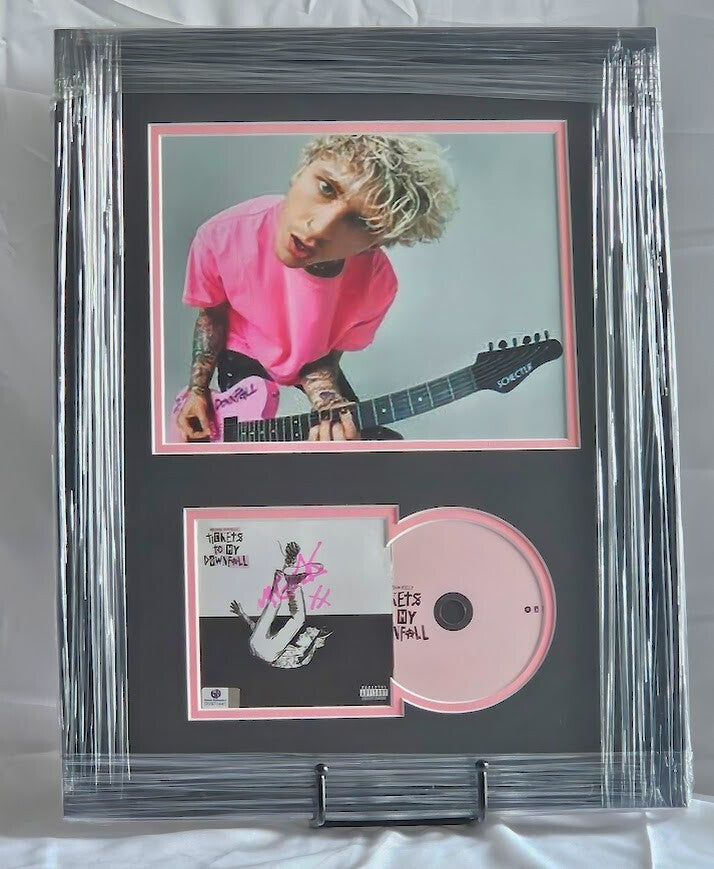 MGK Signed Tickets to My Downfall Autographed CD  Global Authentics COA