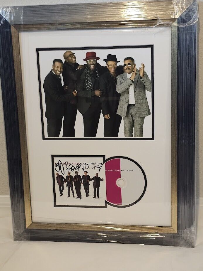 The Temptations Signed All The Time  CD  JSA Authenticated Gift