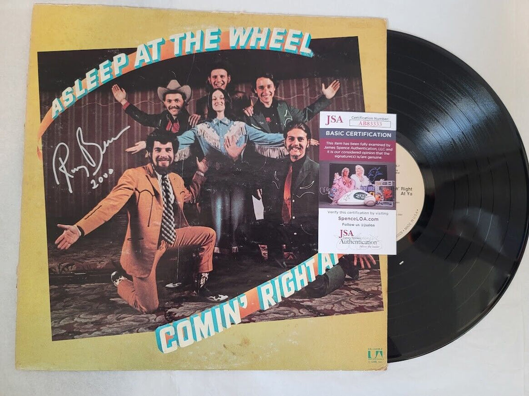 ASLEEP AT THE WHEEL Ray Benson signed autograph LP