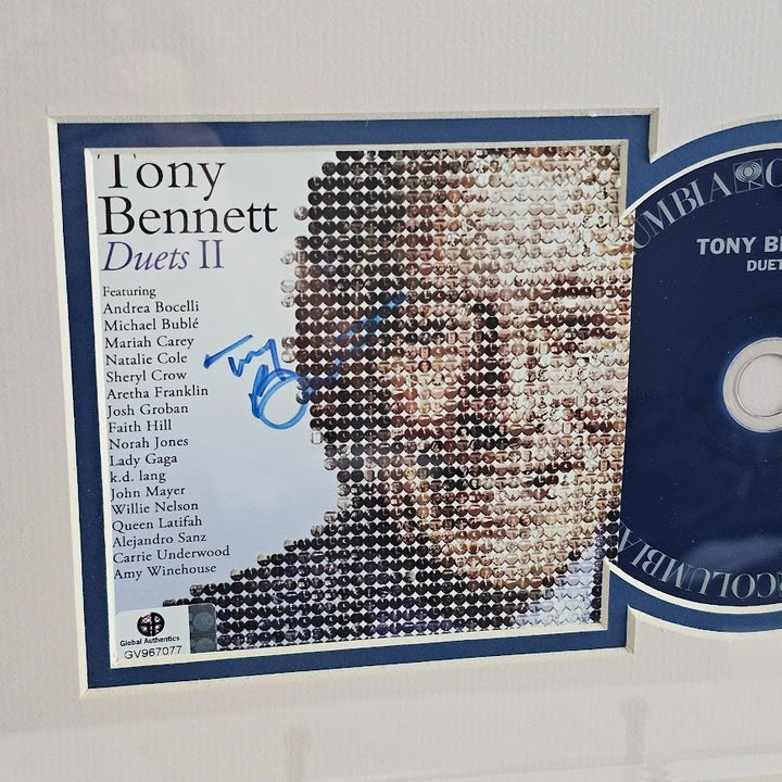 Tony Bennett Autographed Signed CD Duets II Framed  COA