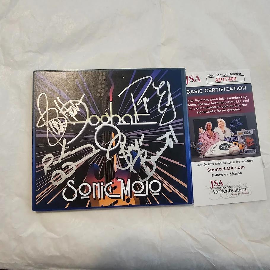 Foghat band  signed Sonic Mojo CD Autographed Authenticated JSA COA