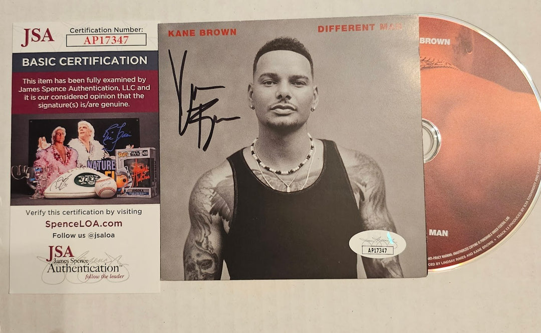 Kane Brown Signed Autographed Different Man  CD JSA COA