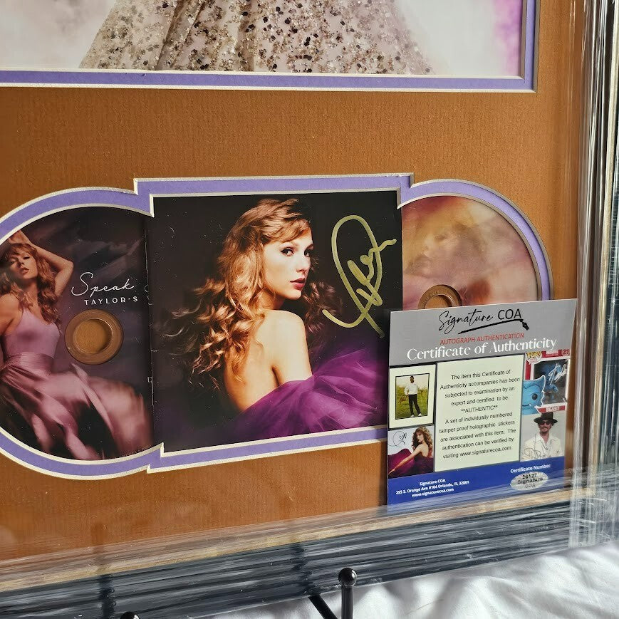Taylor Swift Signed Speak Now Taylor's Version CD Autographed authenticated  COA