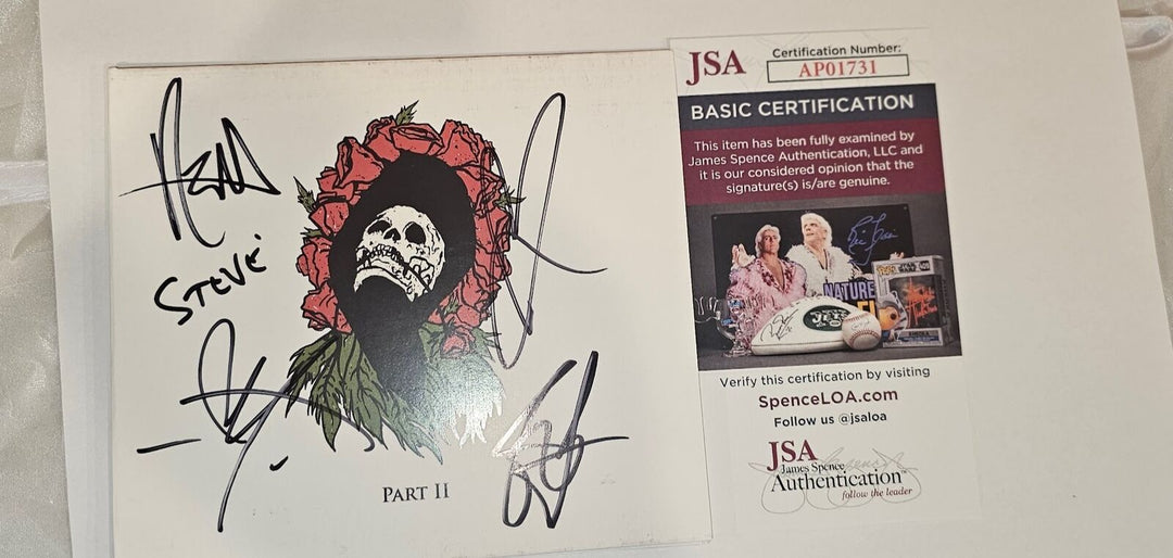 Blue October band  Signed Autographed Spinning the Truth CD JSA Framed