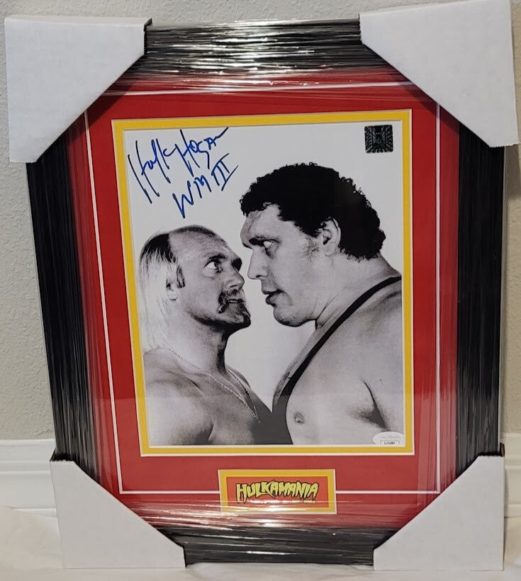 Hulk Hogan signed Autographed 8x10  Framed Picture JSA COA Wrestle Mania Gift*
