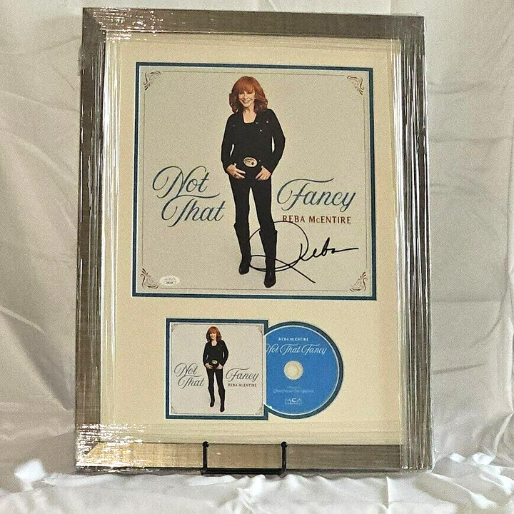 Reba McEntire  Signed Autographed Not That Fancy  Insert JSA COA Framed
