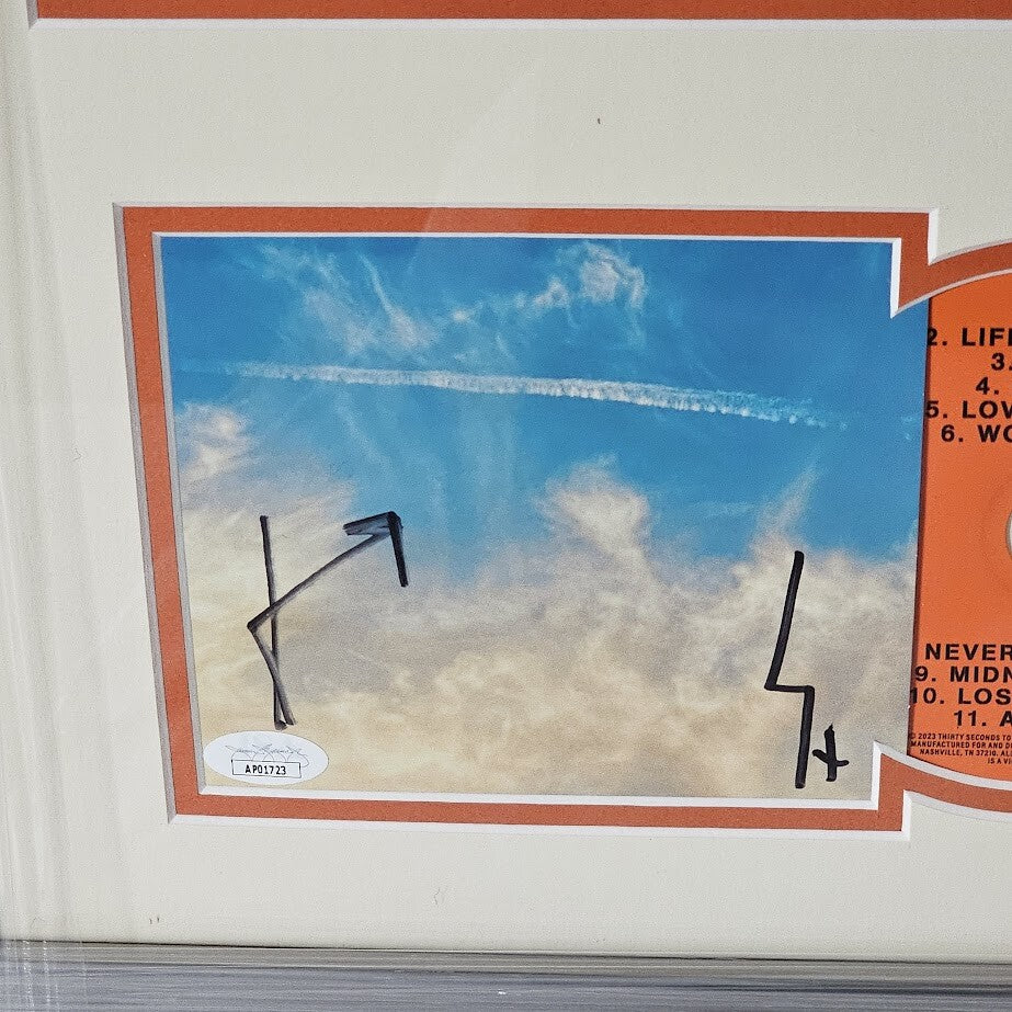 Thirty Seconds to Mars 30 signed It's The End Of The World CD JSA COA