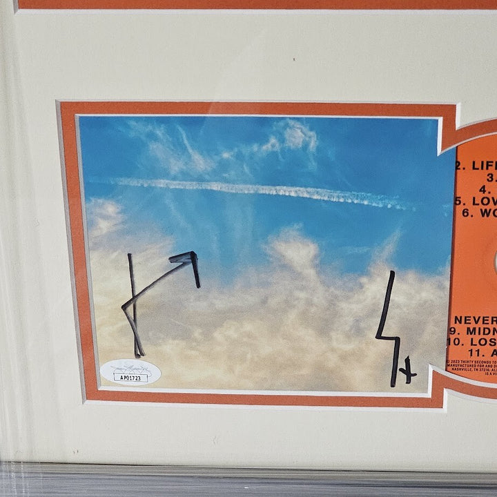 Thirty Seconds to Mars 30 signed It's The End Of The World CD JSA COA