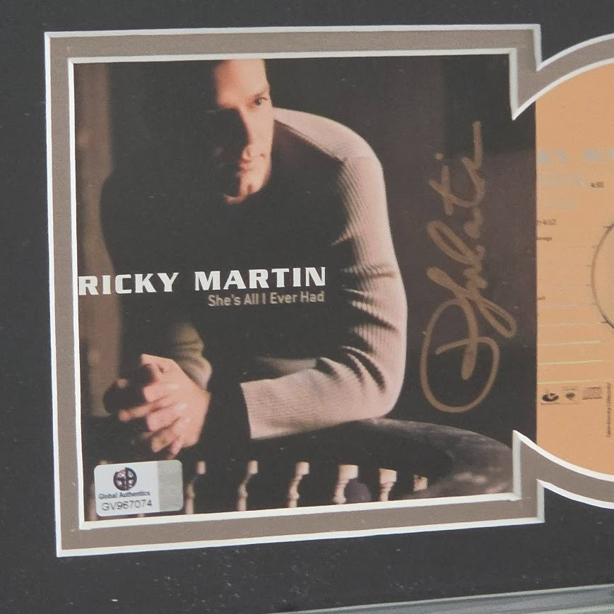 Ricky Martin signed Autographed She's All I Ever Had CD Global Authentics COA