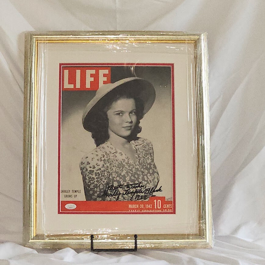 Shirley Tempe Black Signed Autographed Life Magazine  1942 JSA Certified RARE