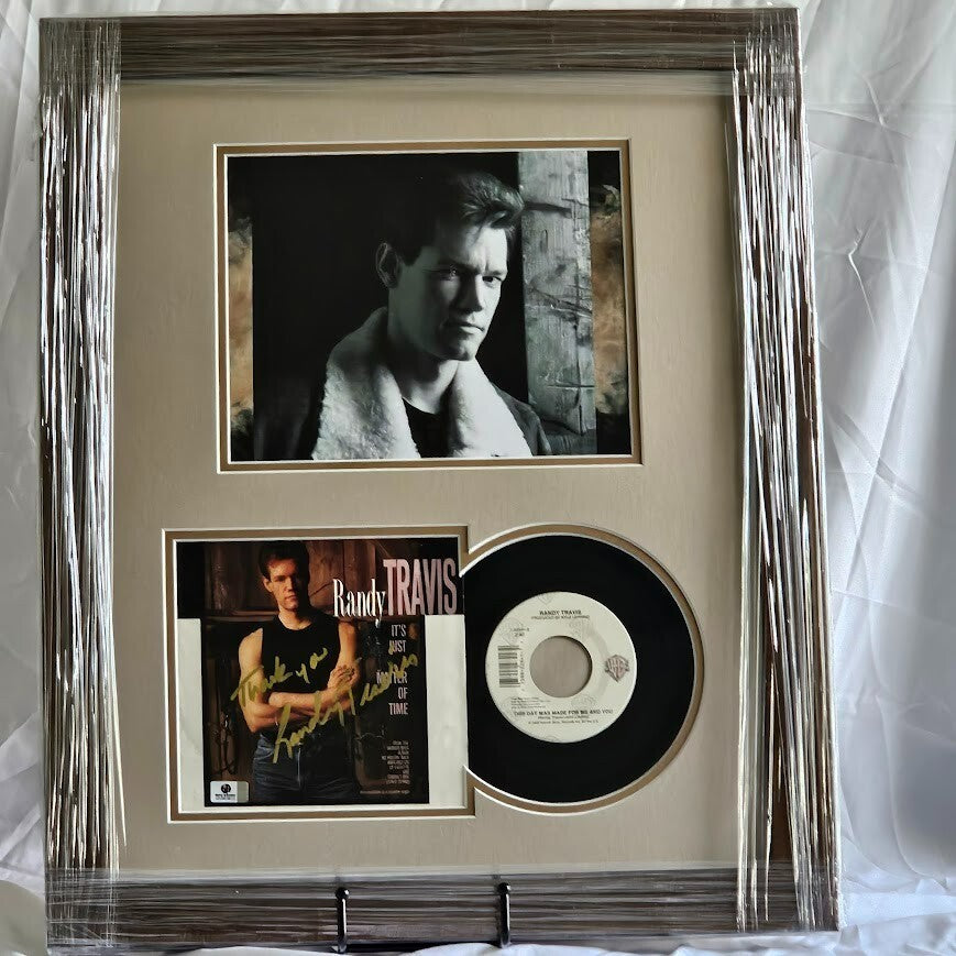 Randy Travis autographed Its Just a Matter of Time Signed Global Authentics COA