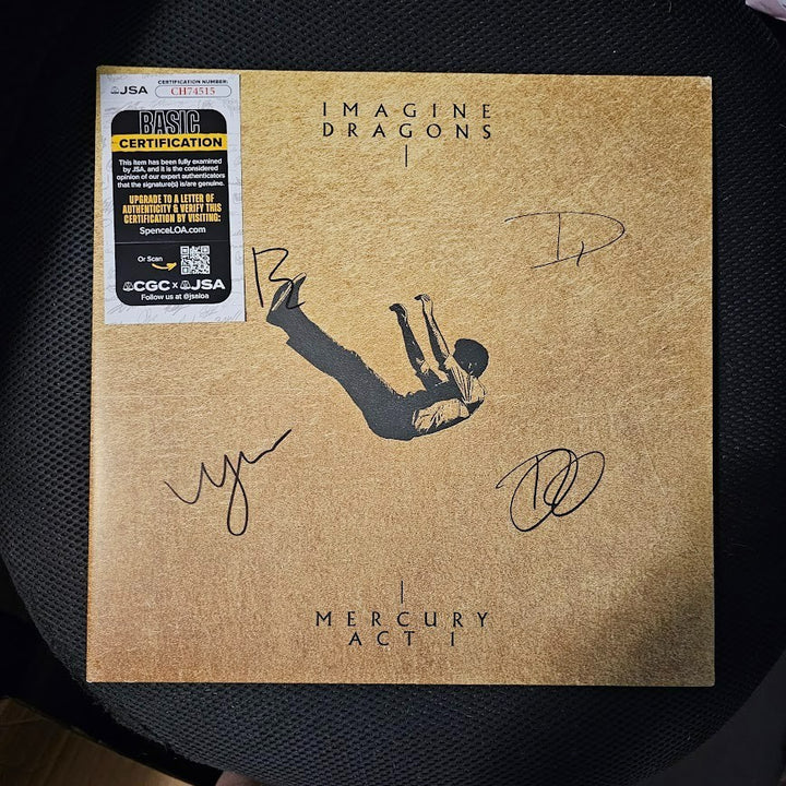 Imagine Dragons Band  Signed Autographed Mercury Act 1 LP Record Vinyl JSA COA