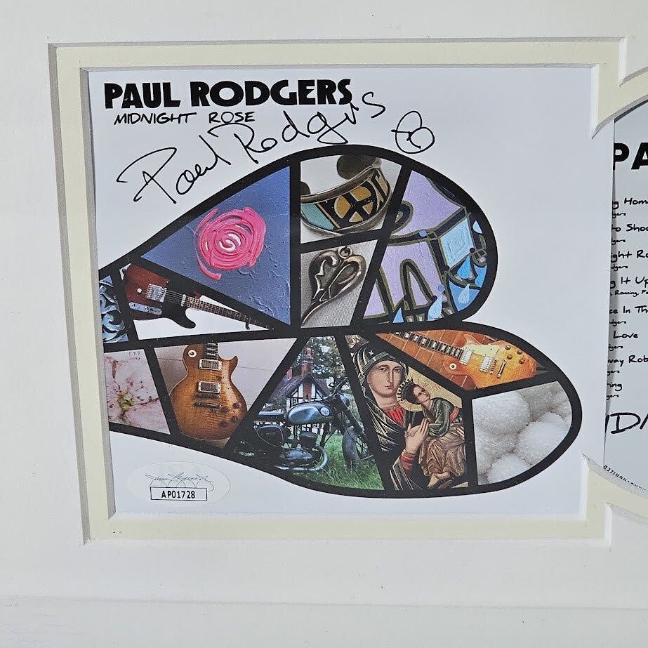 Paul Rodgers  Autographed signed Midnight Rose CD  JSA Certified Bad Company