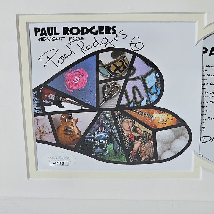 Paul Rodgers  Autographed signed Midnight Rose CD  JSA Certified Bad Company