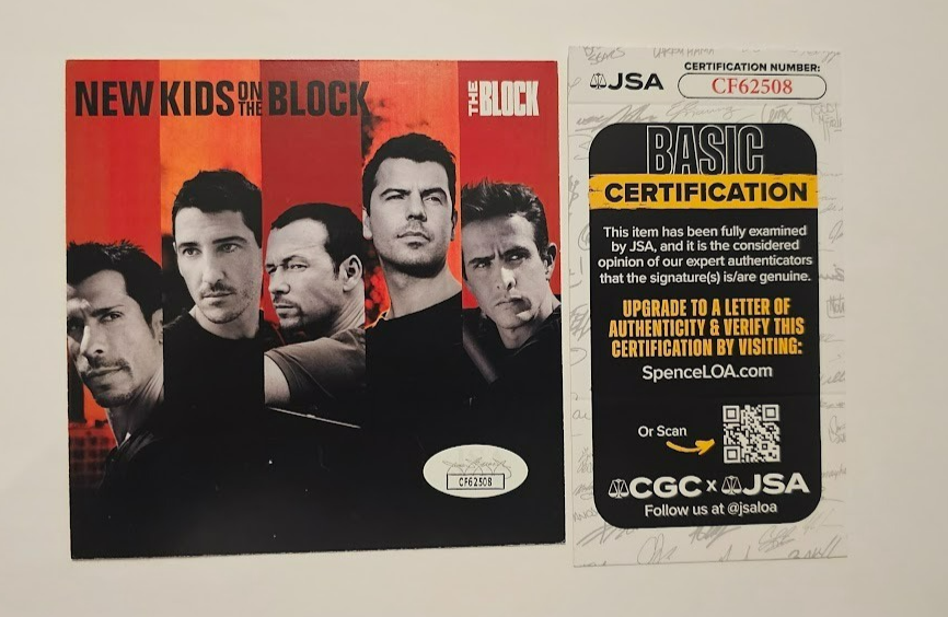 New Kids on the Block  Band Signed CD  Autographed  JSA COA NKOTB