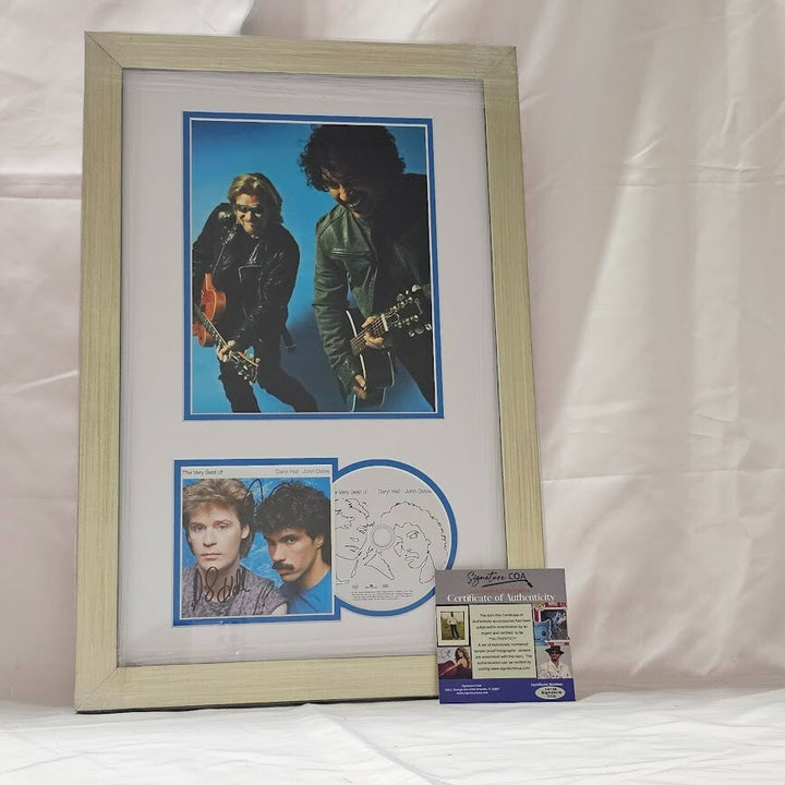 Daryl Hall & John Oates Autographed Signed  The Best of CD Framed  COA