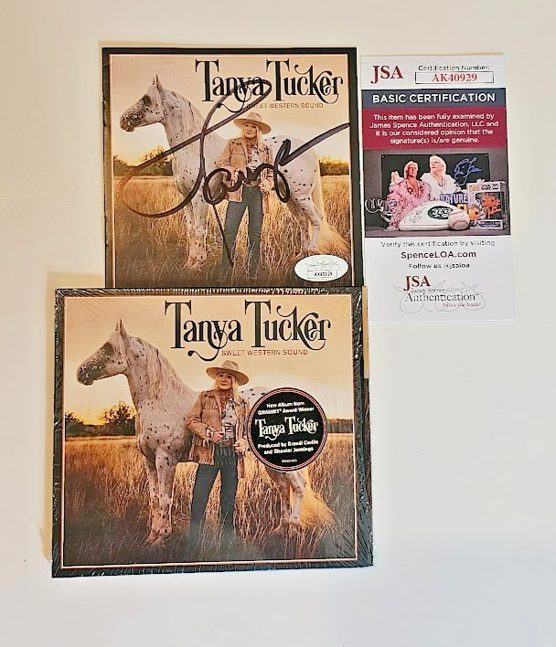 Tanya Tucker signed Autographed Can Sweet Western Sound CD booklet JSA COA