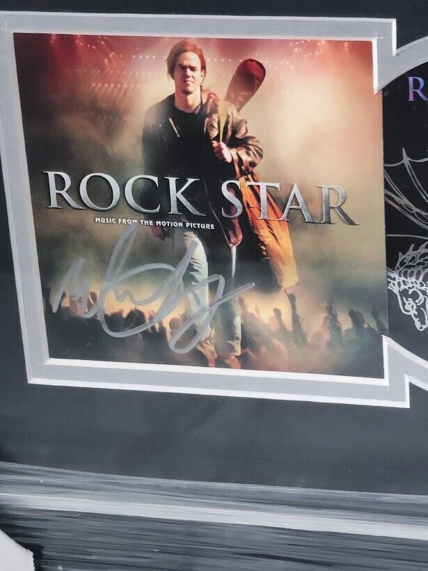 Mark Wahlberg Signed Autographed ROCKSTAR Movie soundtrack CD  Framed COA