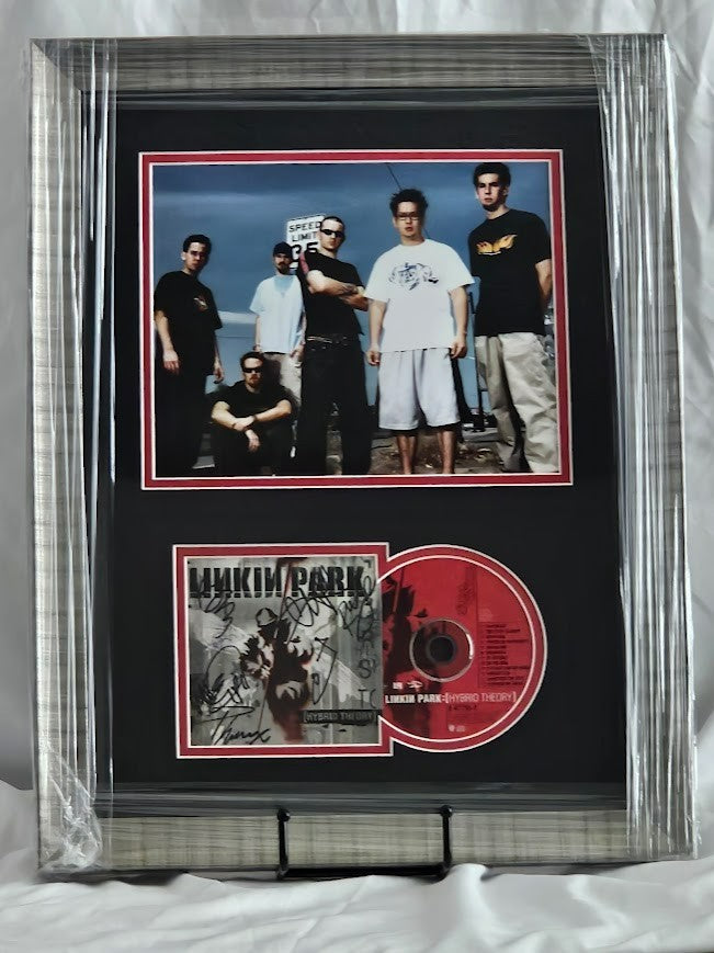 Linkin Park band Signed autographed Hybrid Theory CD  Bennington, Shinoda COA