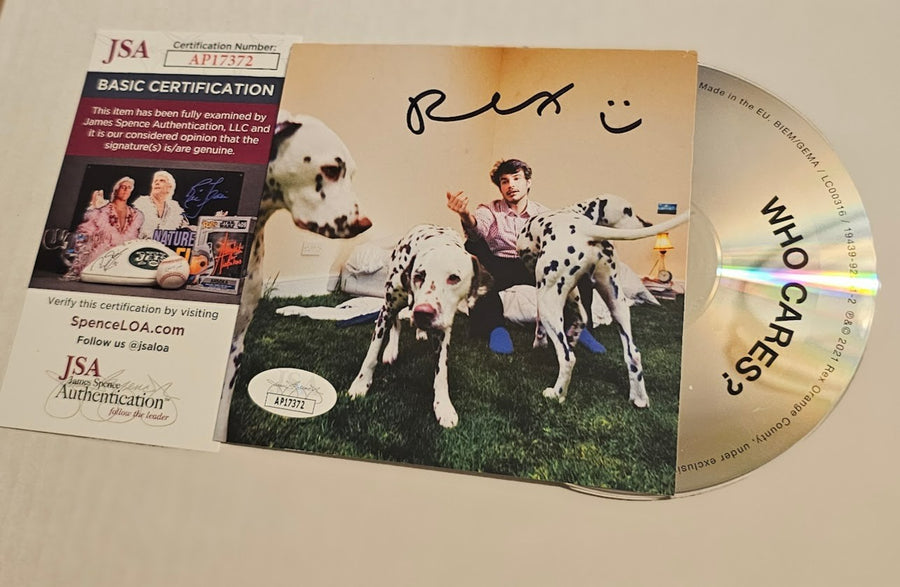 Rex Orange County   Signed Autographed Whoe Cares  CD JSA Certified COA