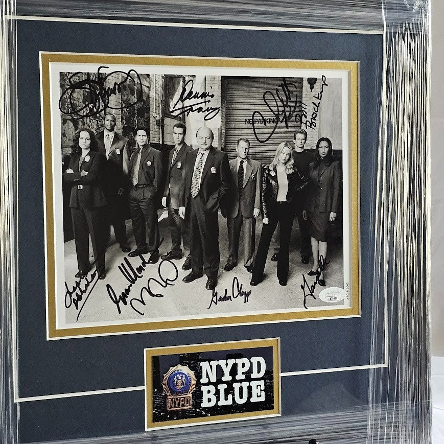 NYPD Blue Cast Signed Autographed  8x10 photo  picture Dennis Franz +8 JSA COA