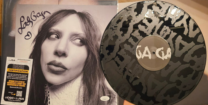 LADY GAGA SIGNED MAYHEM POSTER LP VINYL ALBUM NEW AUTOGRAPHED JSA COA