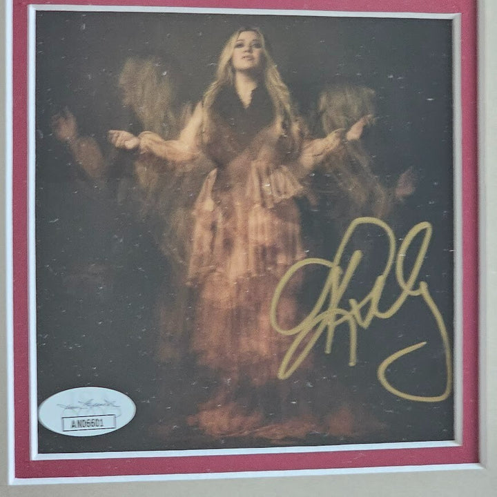 Kelly Clarkson Signed Chemistry. CD Framed Art Card Autograph JSA COA