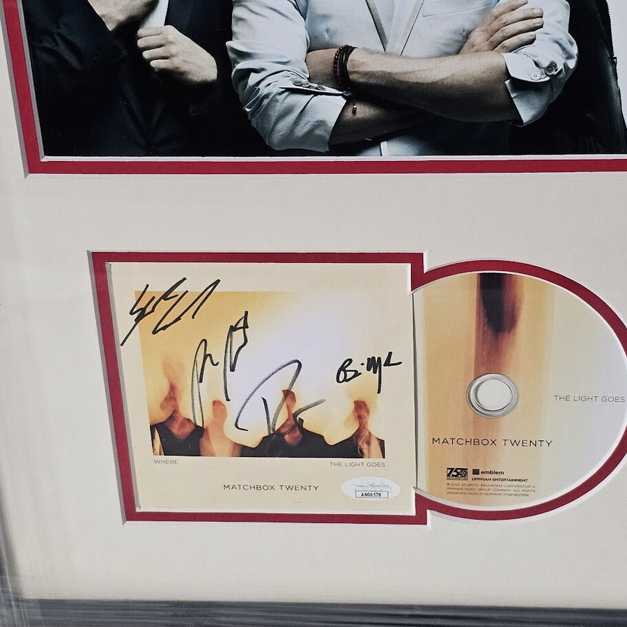 Matchbox Twenty Band Signed Where the Light Goes Autographed  JSA Certified