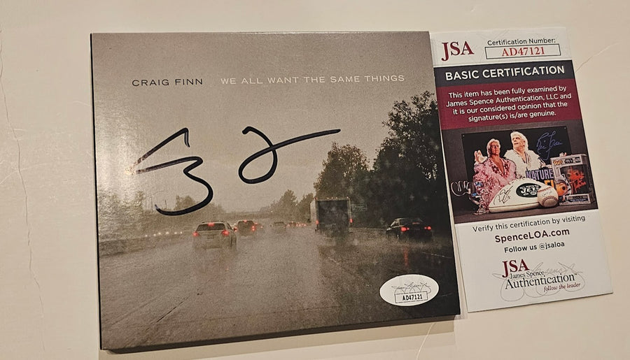 Craig Finn  Signed Autographed We All Want the Same Things CD JSA COA