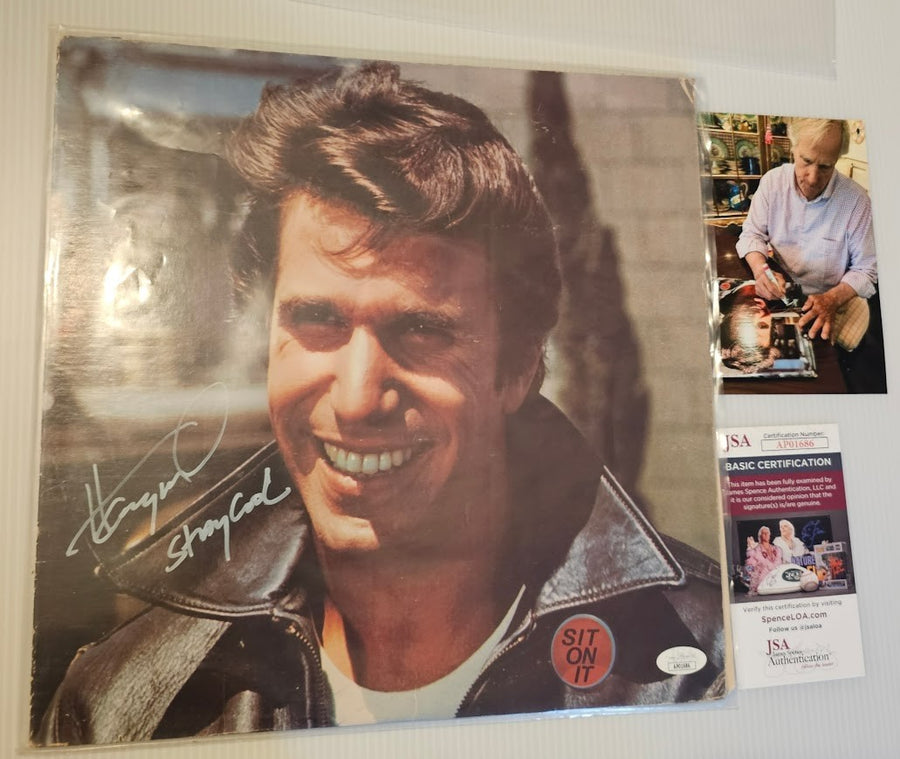 Henry Winkler Signed Autographed Fonzie Favorites LP Record Vinyl JSA  COA