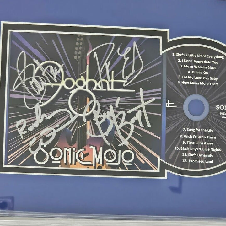 Foghat Band Signed Autographed Sonic Mojo CD JSA COA