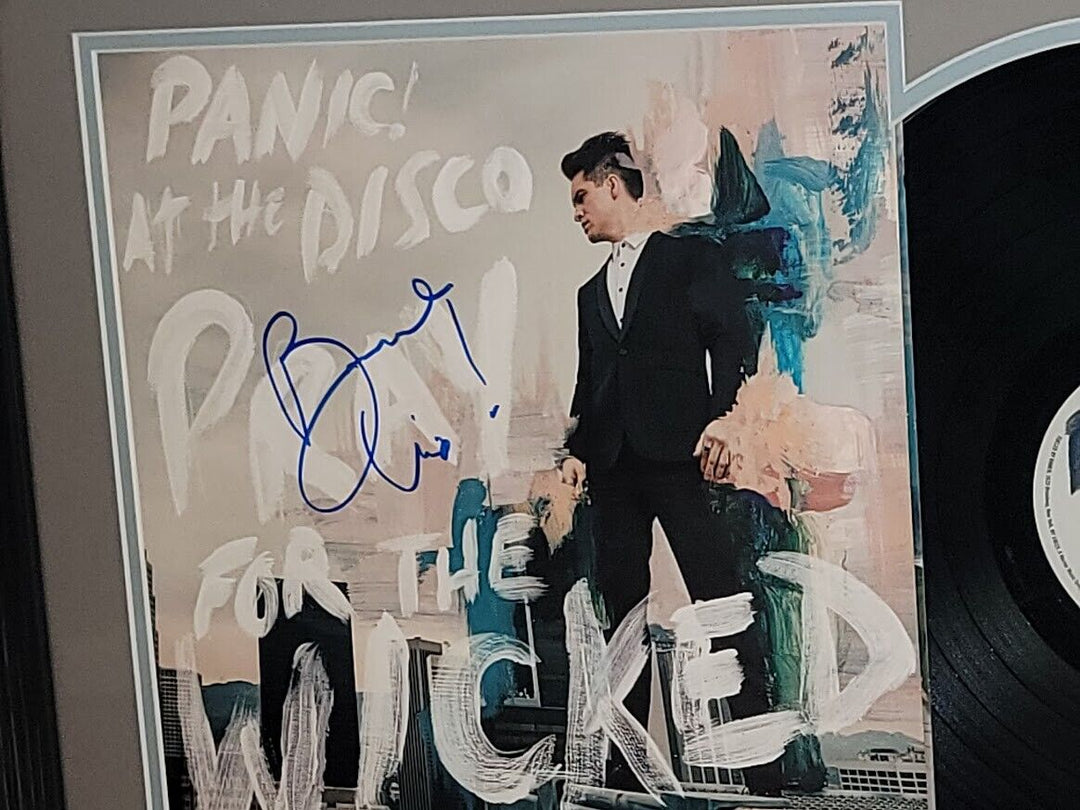 Panic at the Disco Brendon Urie signed Pray for the Wicked LP JSA COA