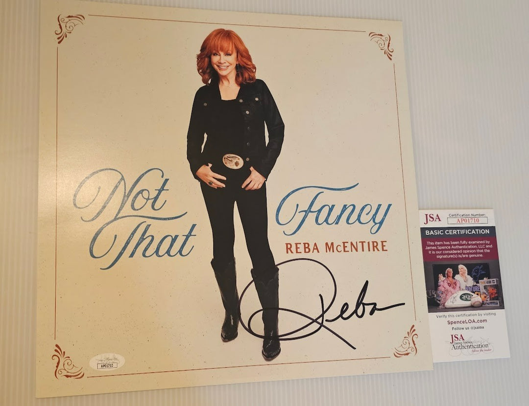 Reba McEntire Signed Autographed LP insert Not That Fancy JSA COA