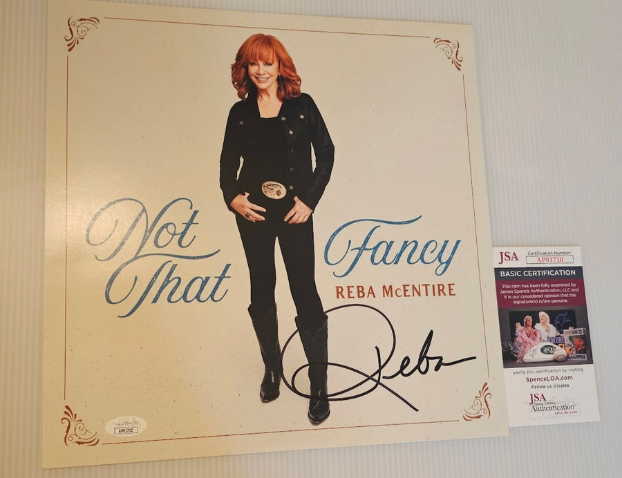 Reba McEntire Signed Autographed LP insert Not That Fancy JSA COA