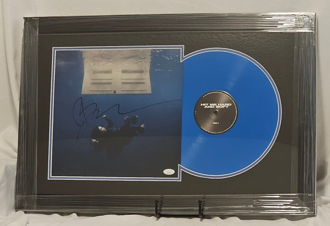 Billie Eilish Hit Me Hard And Soft record Blue Vinyl Signed Autographed JSA COA