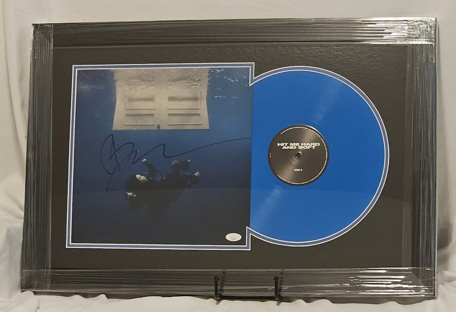 Billie Eilish Hit Me Hard And Soft record Blue Vinyl Signed Autographed JSA COA