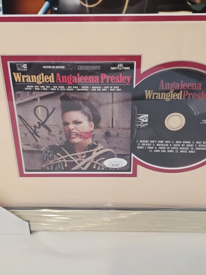 Angaleena Presley  Signed Autographed Wrangled CD JSA framed