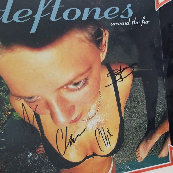 Deftones Band Signed autographed Around the Fur LP Record Vinyl  Def TonesCOA